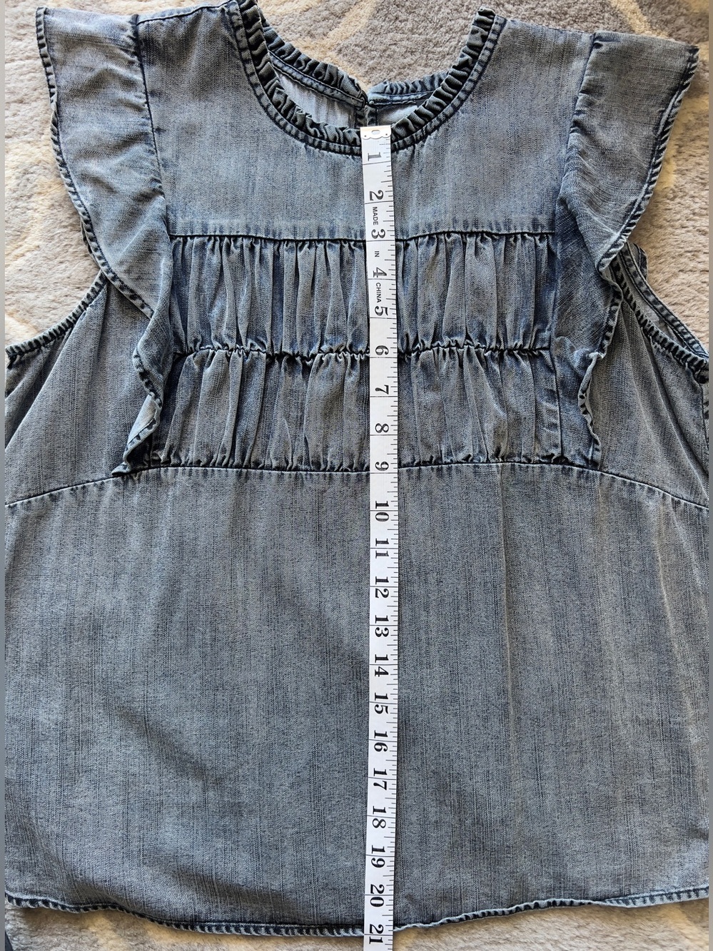 Rails Filomena Ruffle Top Ink Wash - Medium - Picture 9 of 9